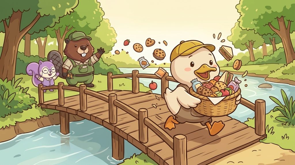 끄덕이의 깜짝 간식 배달